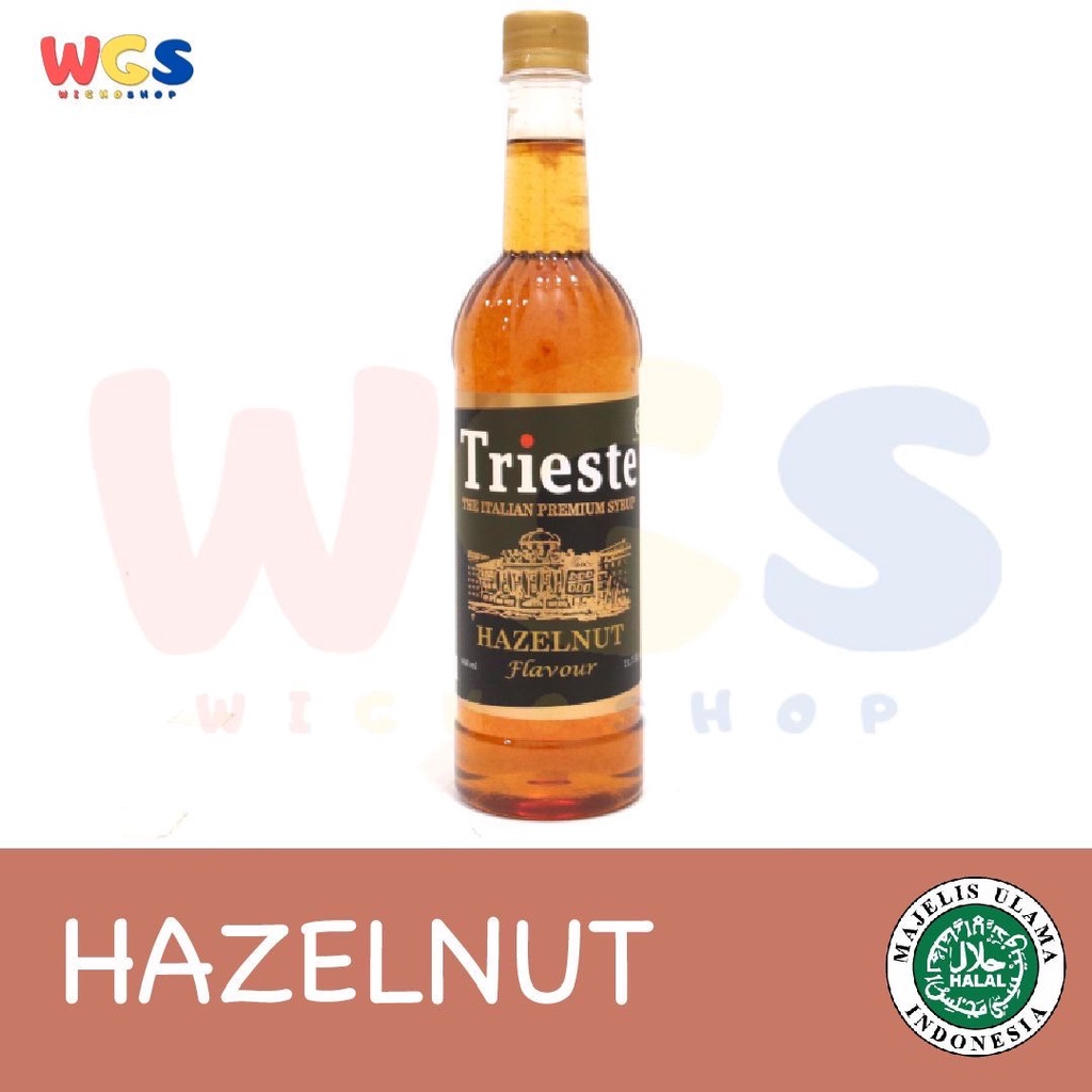 Trieste Hazelnut Syrup 650ml Halal Premium || Trieste Premium Hazelnut Syrup 650ml Halal