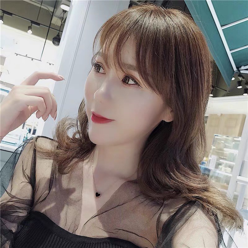 Kalung Rantai Klavikula 8k Rose Gold Bentuk Hati Gaya Jepang Korea Hypoallergenic Untuk Hadiah Ulang Tahun