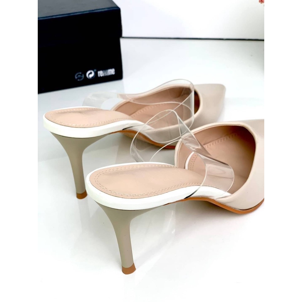 SEPATU KERJA WANITA BRANDED ZS050 VYNIL HIGH HEELS PREMIUM IMPORT