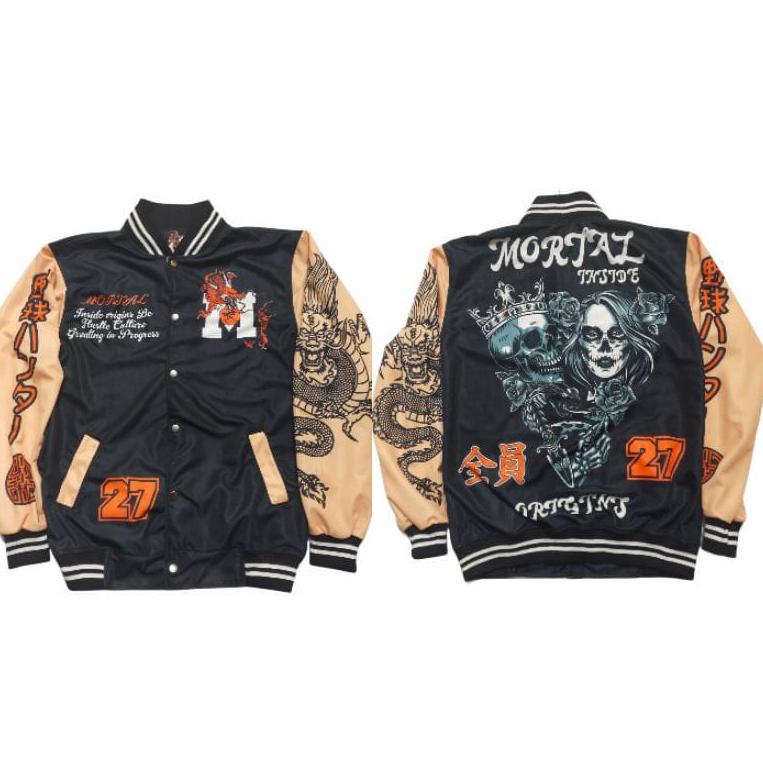 SIAP KIRIM Varsity Mol Kamikaze Jacket Baseball Pria Wanita Size L XL