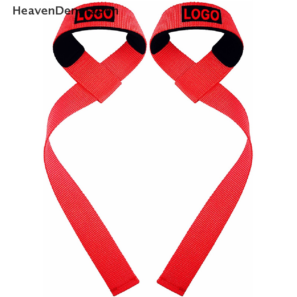 [HeavenDenotation] Weight lifg Wrist straps Fitness Bodybuilding Training Gym CrossFit lifg straps Dengan Non Slip Flex Gel Grip HDV