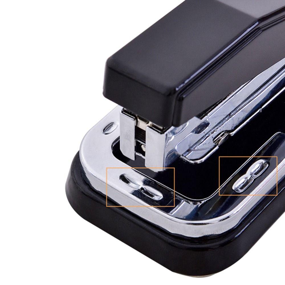 [Elegan] 360° Rotatable Stapler Kertas Memperbaiki Aksesoris Kantor Tanpa Usaha Perlengkapan Kantor Sekolah Stapler Kertas Pengikat Kertas