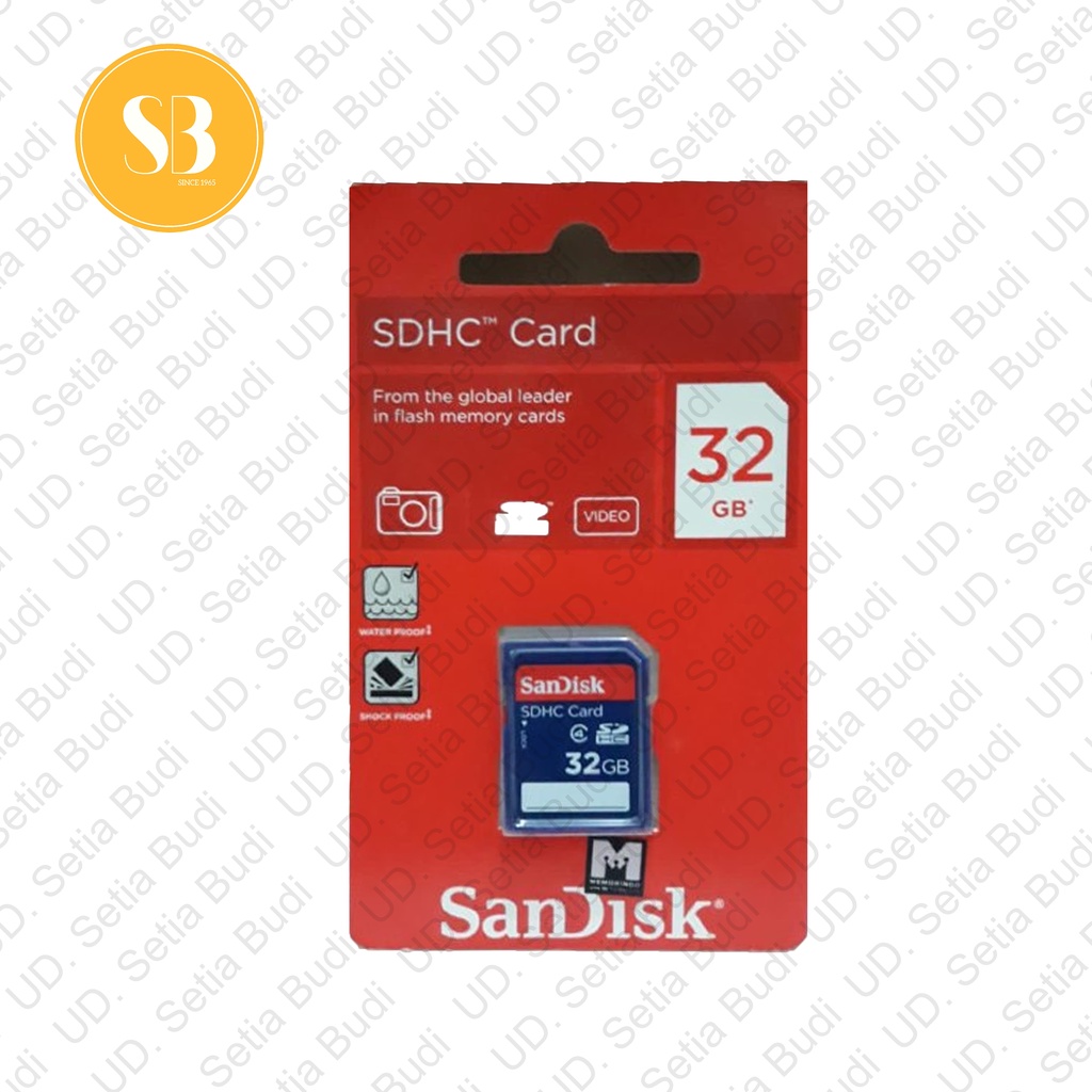 Memory 32GB SD Card Sandisk Class 4 SDHC Asli