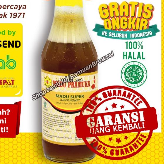 

❅ Super Pramuka 350ml ( + Pollen + Royal Jelly) Alami ★