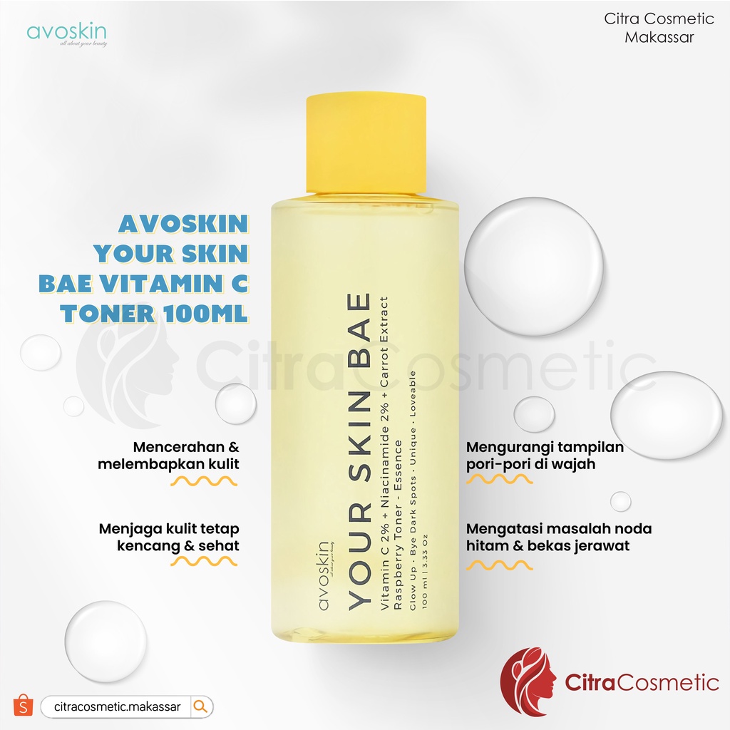 Avoskin Ysb Toner Series | Niacinamide + Alpha Arbutin | Acne + Blackhead | Vitamin C + Niacinamide