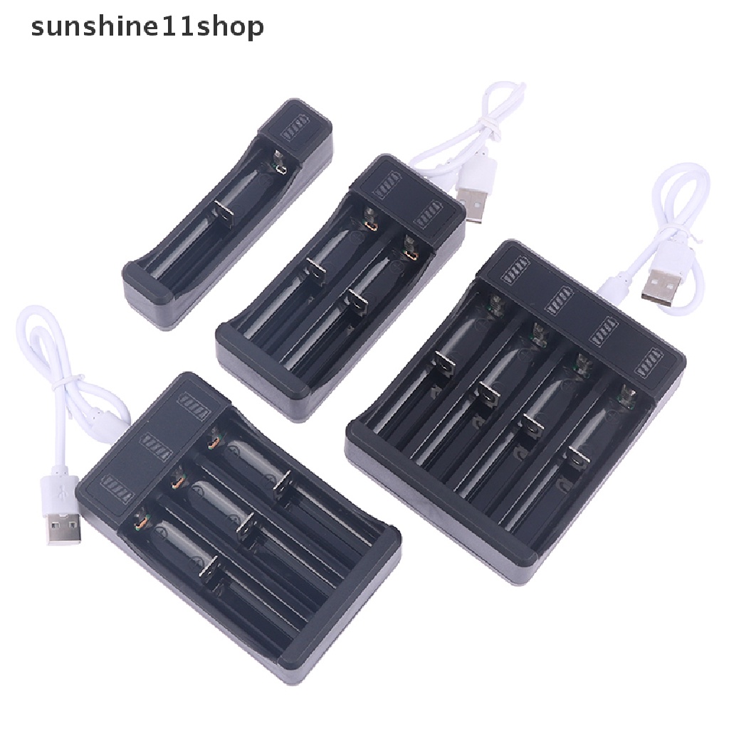 Charger Fast SHO 18650 /14500Dengan Type Kabel 4.2V Lithium 4slot Charger N