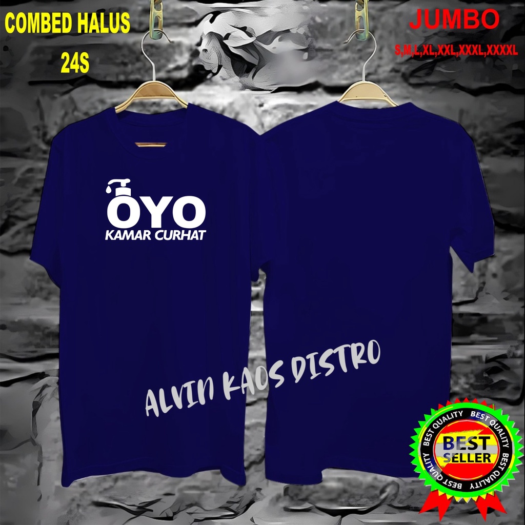 APPS Promo Diskon Kaos OYO KAMAR CURHAT Kaos Terlaris Kualitas Terjamin/Kaos MurahKaos katun/Pakaian Pria pakaian Wanita/Kaos Distro Pria/Kaos Pakaian Pria Kaos Promo/Best Seller