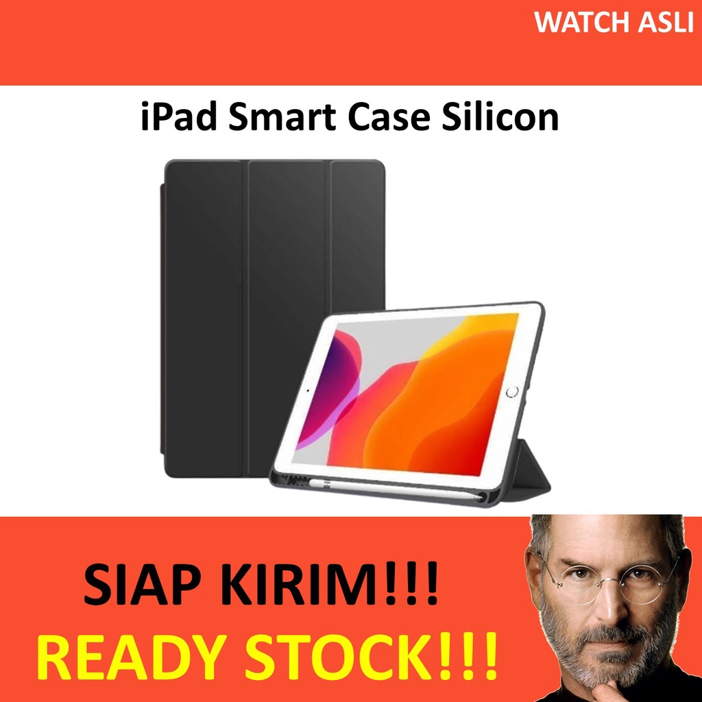 Smart Case iPad 9 8 7 10.2 2021 Silikon Silicone Slot Holder Pencil