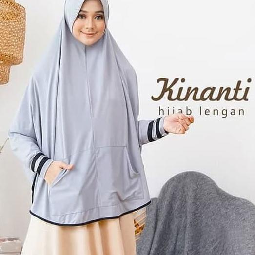 ➹ Jilbab Lengan Saku Kinanti  Hijab bergo Lengan / Jilbab Khimar / Bergo Instan ✽