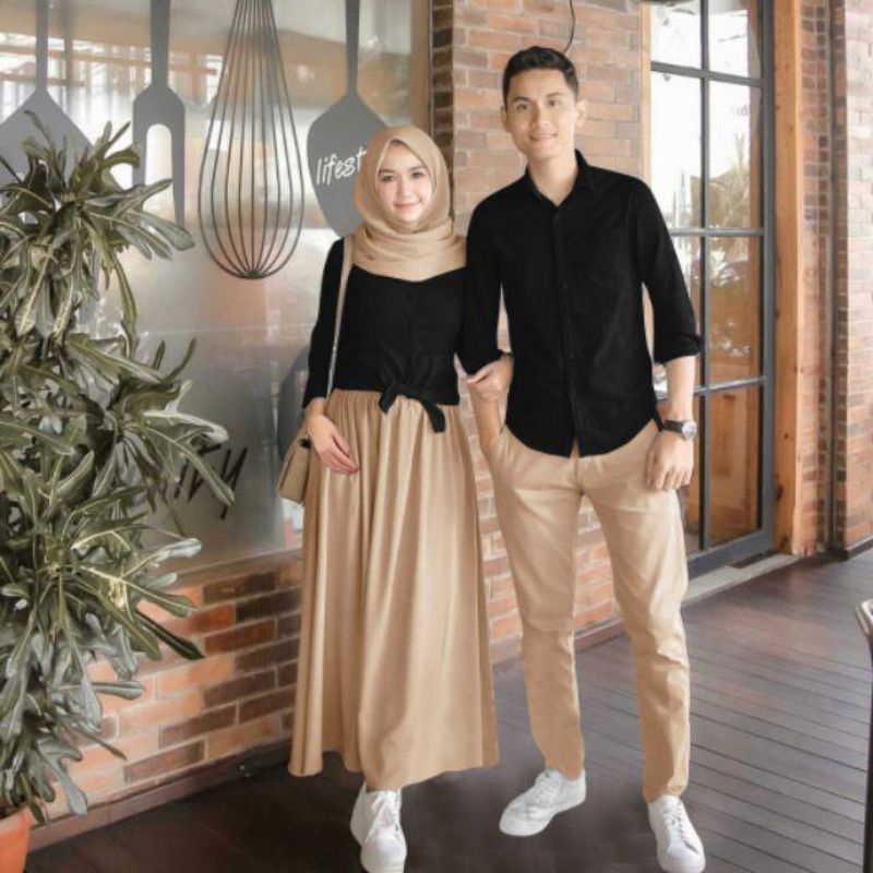 BAJU COUPLE LAVAS PASANGAN PASUTRI PRIA WANITA CASUAL KEMEJA ROK