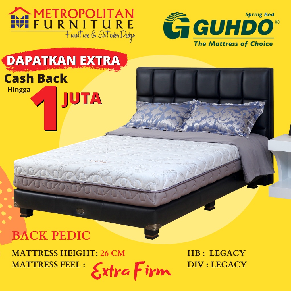 Kasur Springbed Guhdo Back Pedic FULL SET Legacy Style