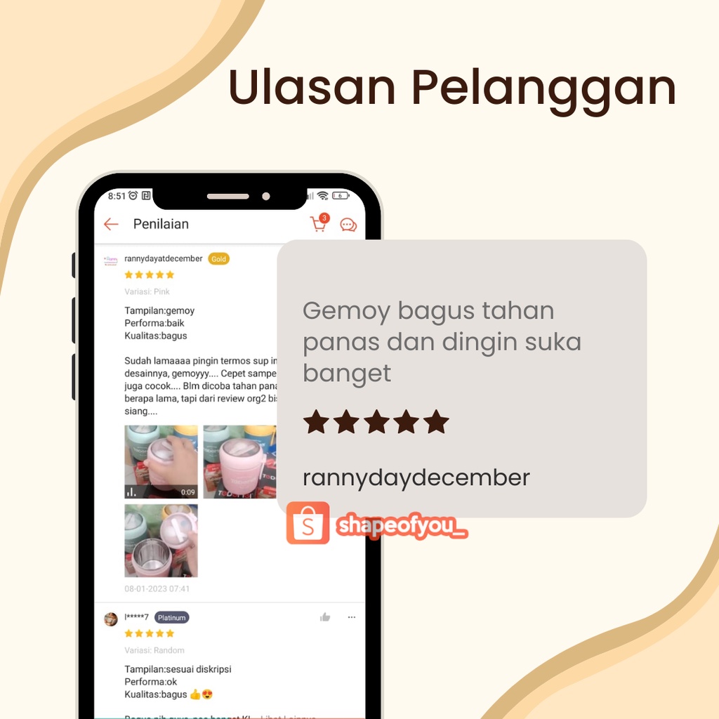 Portable Soup Cup Anti Tumpah Breakfast Cup Dengan Tutup Tahan Panas Dan Anti Tumpah