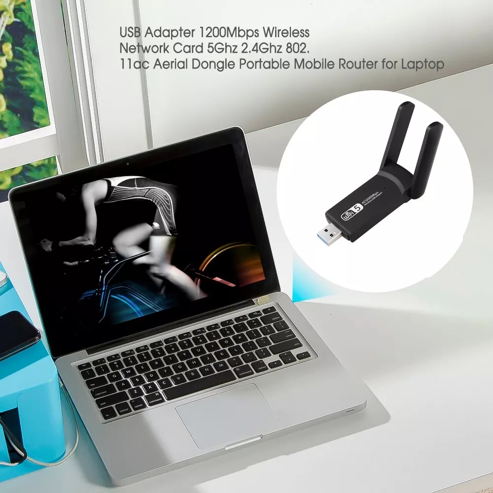 WIFI USB Dual Band High Gain Antena AC1200 Wireless USB3.0