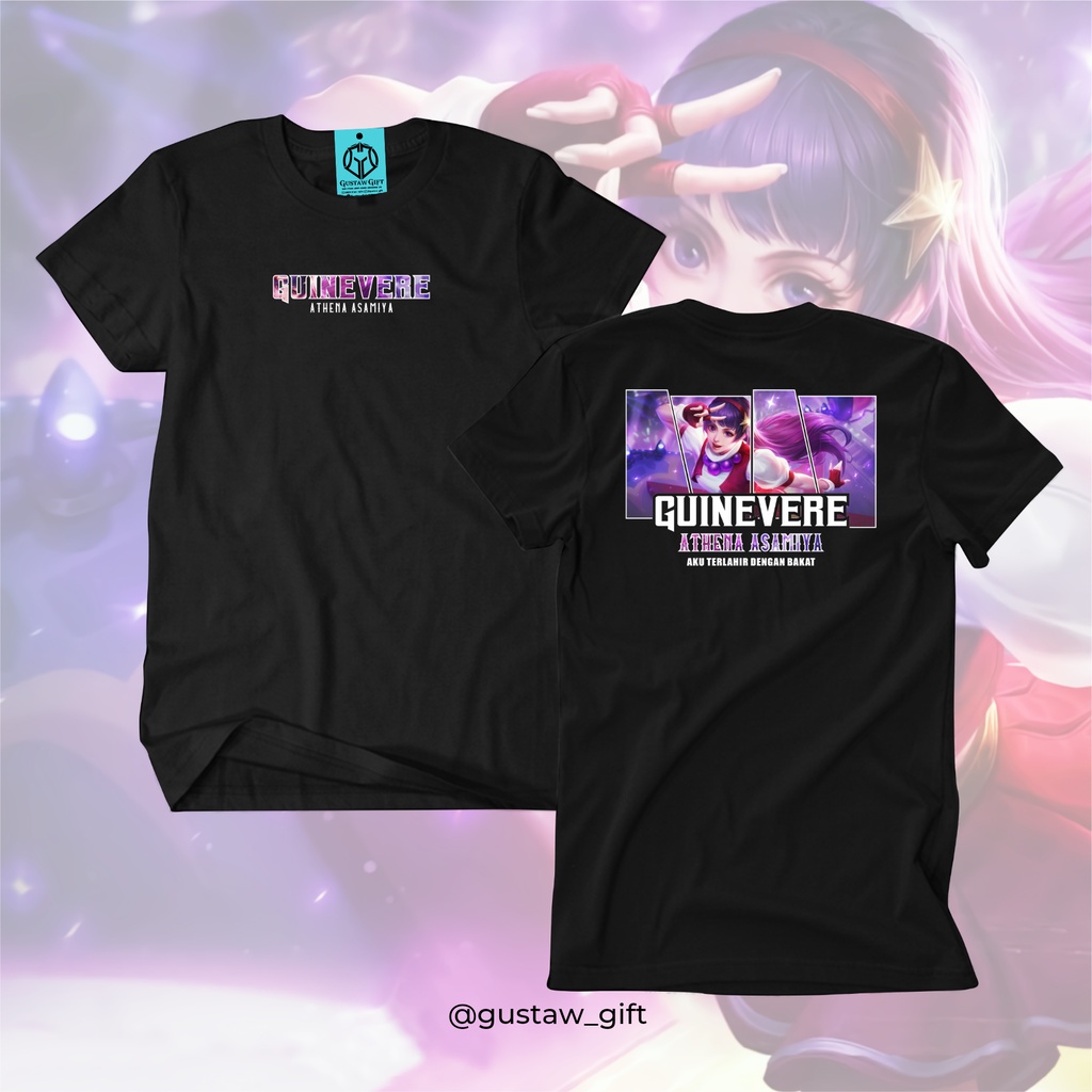GG T-Shirt GUINEVERE KOF Skin Athena Asamiya Mobile Legends Kaos Custom Katun Slim-fitting