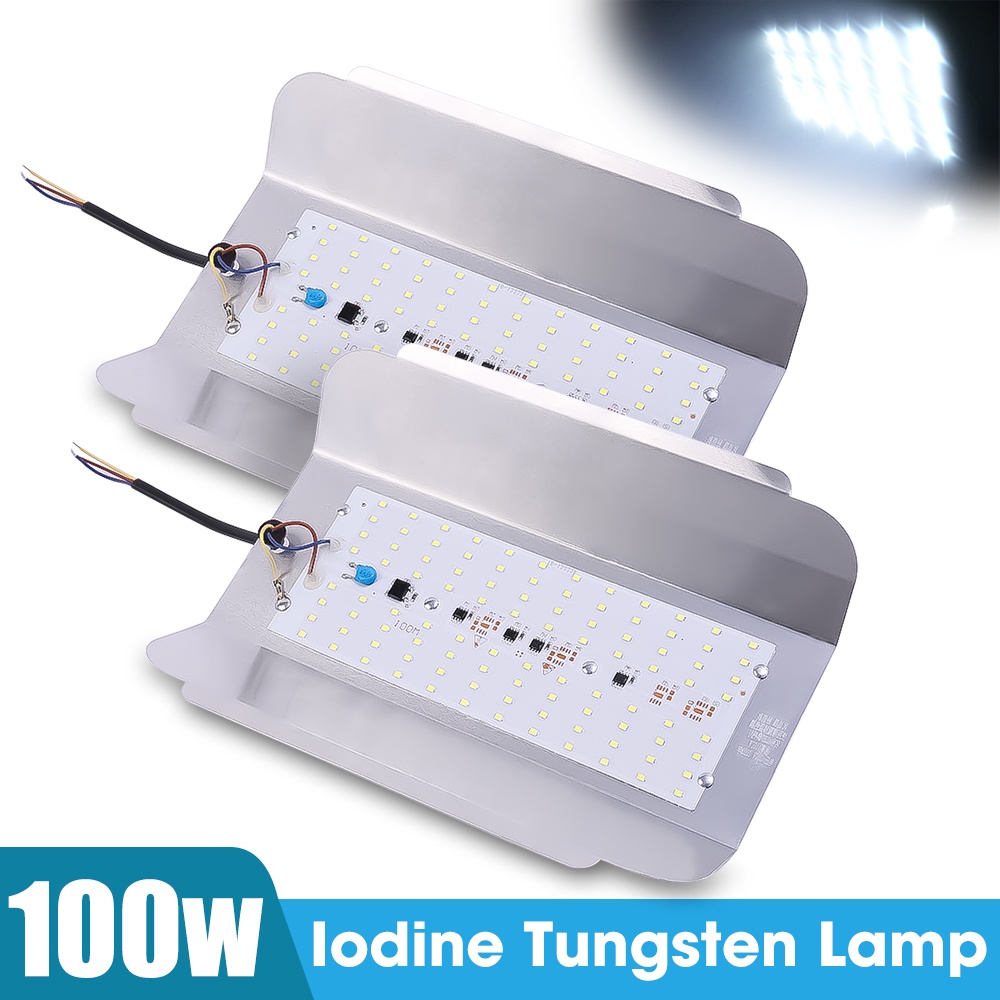 100w Situs Konstruksi Playground Lampu Sorot Tahan Air Ultra-bright Iodine Tungsten Lamp/Lampu Malam Jalan Hemat Energi/Ac180-260V LED Outdoor Night Market Lighting Light