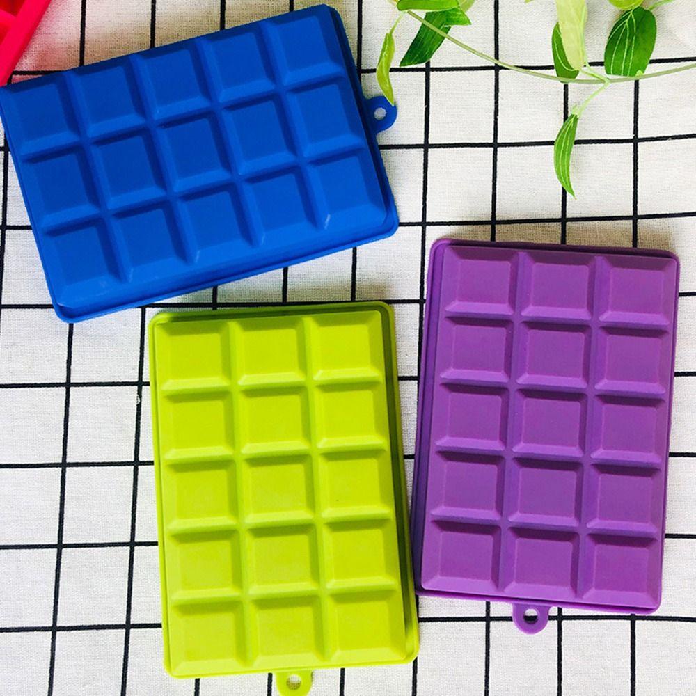 Solighter Ice Cube Tray Reusable Silikon Aksesoris Dapur Pembuat Es