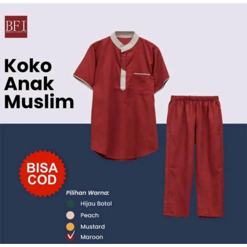 Promo koko anak laki laki terbaru usia 1-10 tahun koko anak kurta anak jubah anak gamis anak laki laki pakaian muslim anak