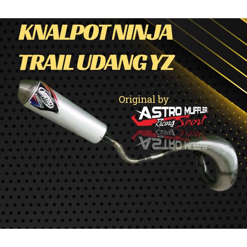 knalpot udang Ninja Trail YZ Galvanis|knalpot trail ninja Yz galvanis|knalpot ninja trail 2 tak| kna