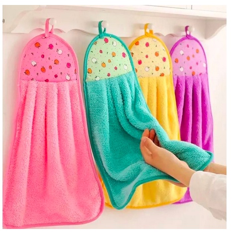 KAIN LAP TANGAN HANDUK GANTUNG WARNA POLOS / HAND TOWEL DAPUR WASTAFEL