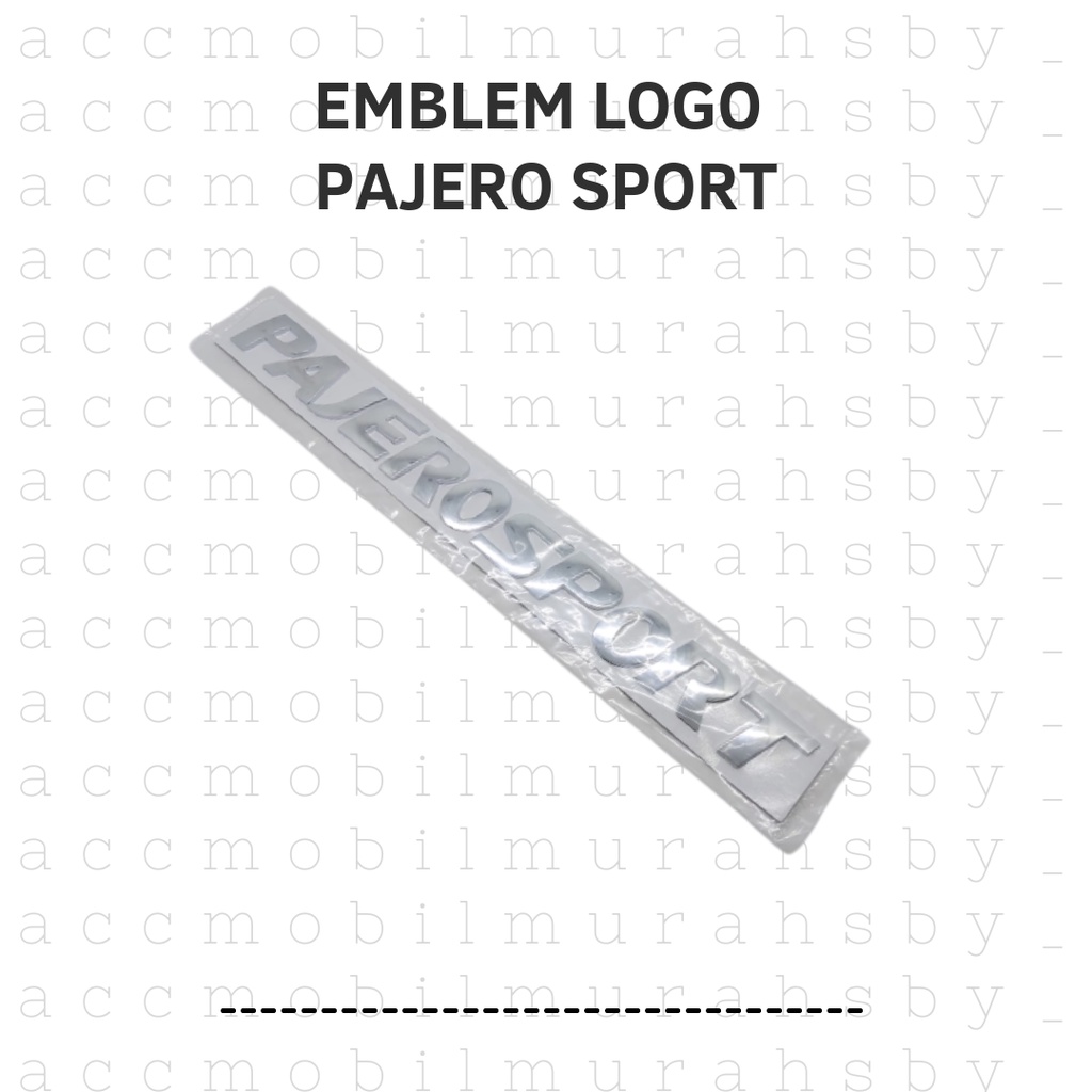 Sticker Engine Hood Emblem Pajero Sport 3D Logo Tulisan Kap Mesin