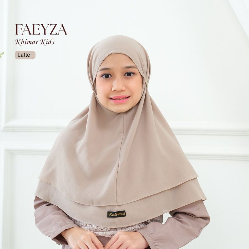 Faeyza Hijab - Khimar Instan Bergo anak dan bayi bahan Ceruty Baby Doll Premium by Riskirich