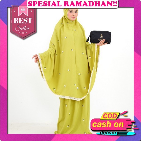 Mukena Dewasa Jumbo Katun Premium Mewah Mukenah Remaja Bordir Renda Terbaru 2022 Mukena Dewasa Jumbo