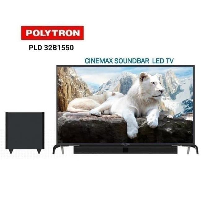 Polytron Led Tv 32 Inch With Sound Bar 32B1550 Hdmi