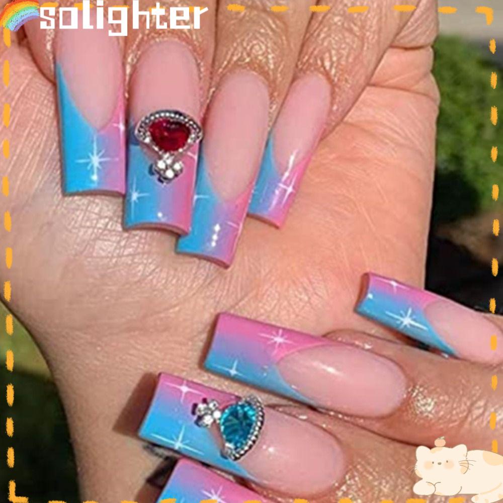 Solighter Nail Art Dekorasi Baru Kartun Fashion Manicure Nail Glitter