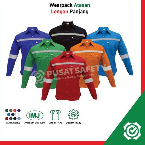 PALING BAGUS Y27 Atasan Lengan Panjang Baju Safety Wearpack IMJ M-2XL ⇭