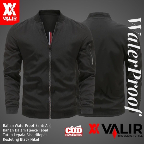 Jata Qt018 Valir Groove Jaket Bomber Pria Casual Mahal Bagus Branded Origin