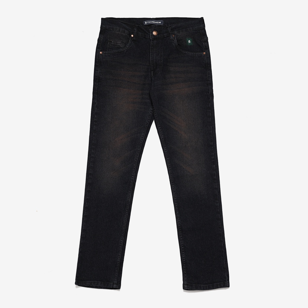 Trondheim Celana Jeans Denim Pria Moise Whisker Retro