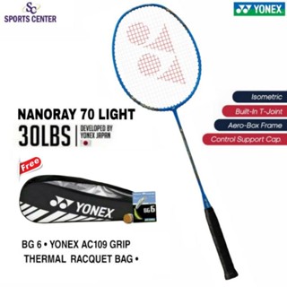 New Color Full Set Raket Badminton Yonex Nanoray 70 Light 5U G5