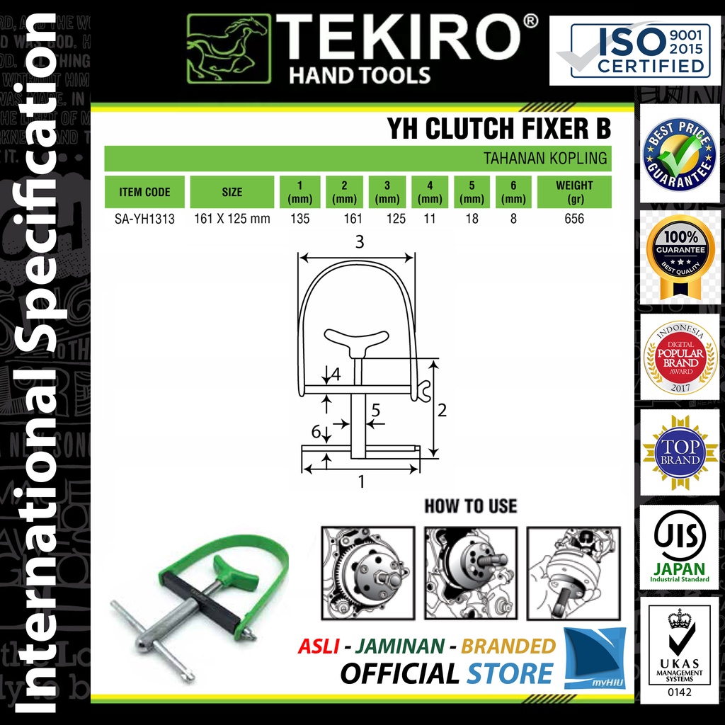 Penahan Rumah Kopling / Clutch Fixer TEKIRO ( Kunci Bengkel Resmi )