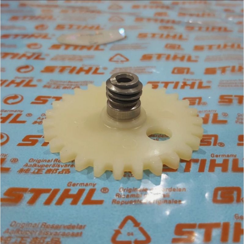 Worm Gear Pompa oli Stihl Ms 381 // gear Pompa oli stihl ms 381