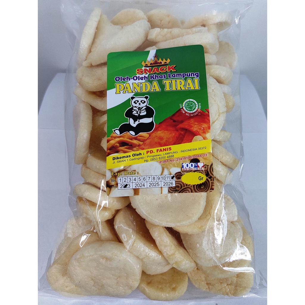 

Kerupuk Ikan Palembang "PANDA TIRAI" 200 gram