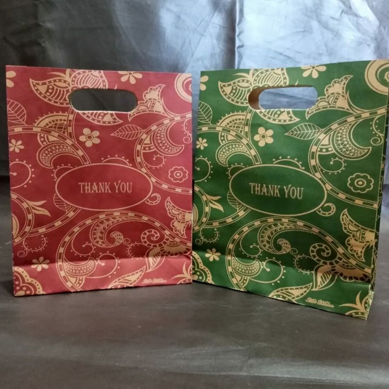 

TAS KERTAS/PAPER BAG BATIK THANK YOU PLONG ISI 10 LEMBAR