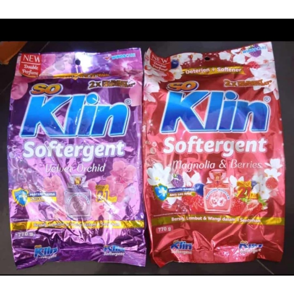 Soklin Softergent 770gr Velvet & Orchid - Soklin Softergent Magnolia & Berries 770gr - Soklin Bubuk 