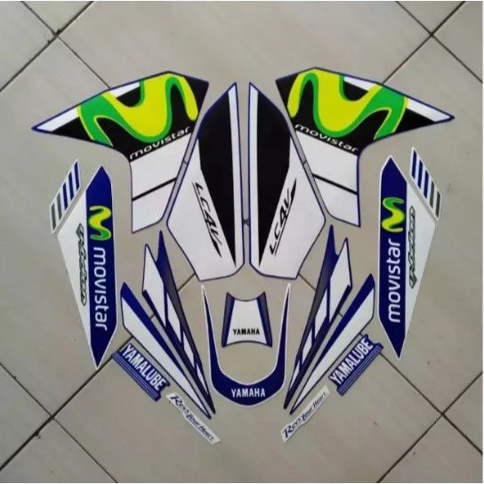 Sticker Standar Vixion Movistar 2015 - List Stiker Standar Vixion Movistar 2015 - Striping Standar V
