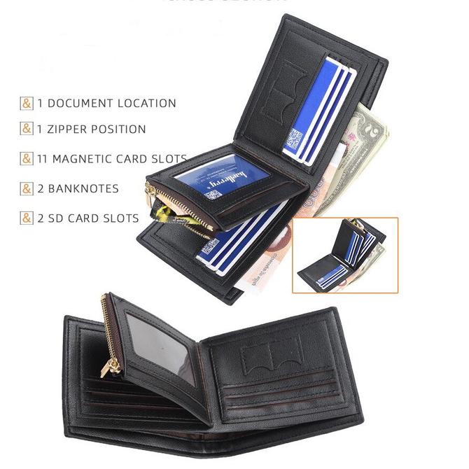 ♠ DOMPET PRIA BAELLERRY PREMIUM 1.1 NEW YEAR FREE ONGKIR POLOS KULIT MURAH W2S1 LAKI-LAKI ORIGINAL 1