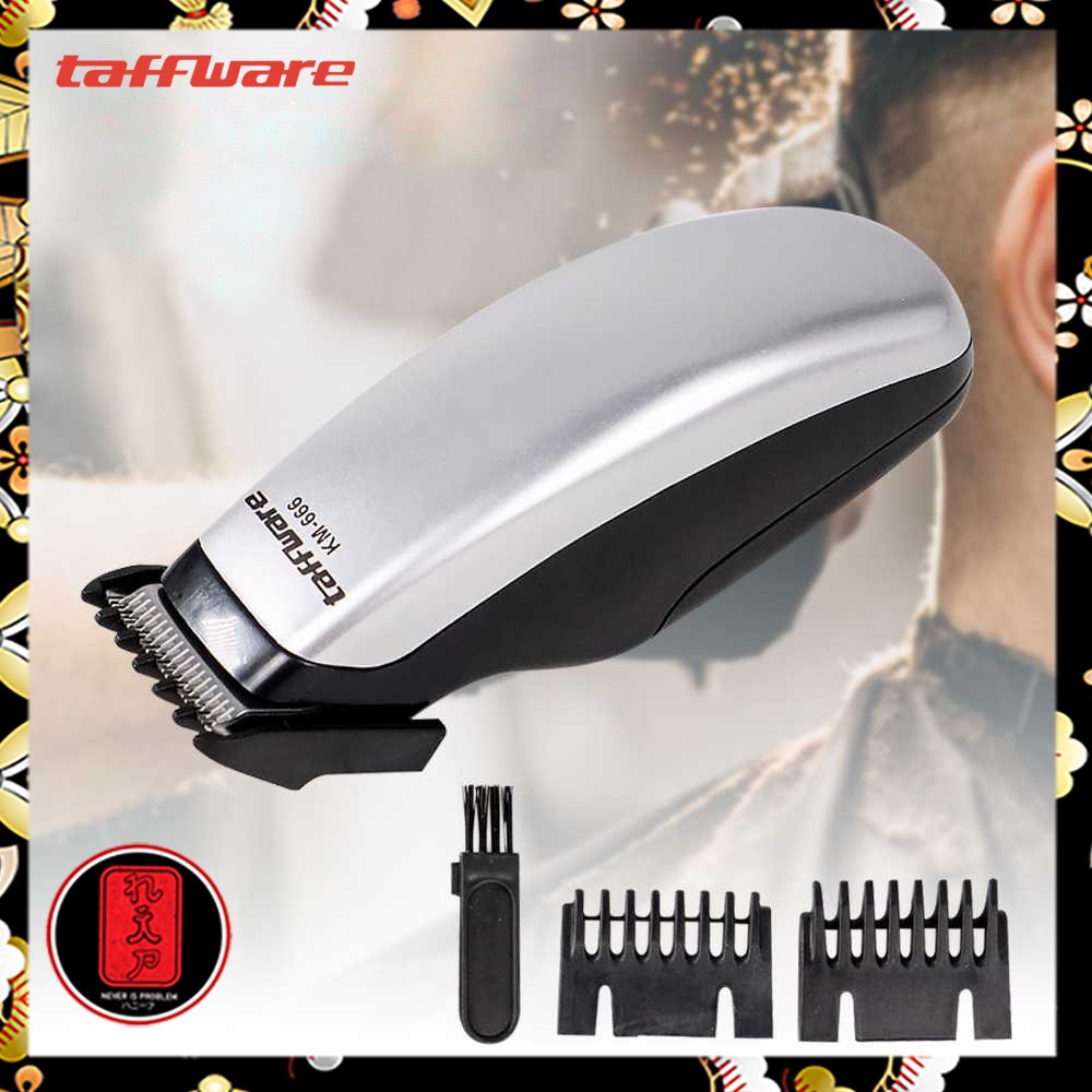 Taffware Alat Cukur Elektrik Hair Trimmer Shaver - KM-666 - Black