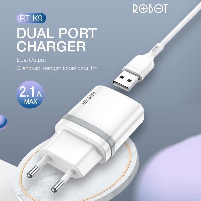 Charger Robot Dual Port RT K9 Charger RT K9 Robot Charger Robot RT K9 Dual USB Robot Charger RT K9 O