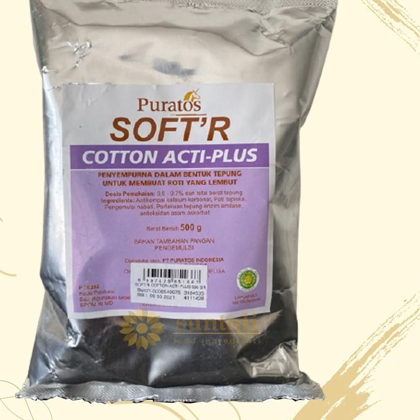 

➸ Puratos Soft'r Cotton Acti-Plus Improver For Soft Bread / Bahan Pelembut Kue - 500 gr ☉
