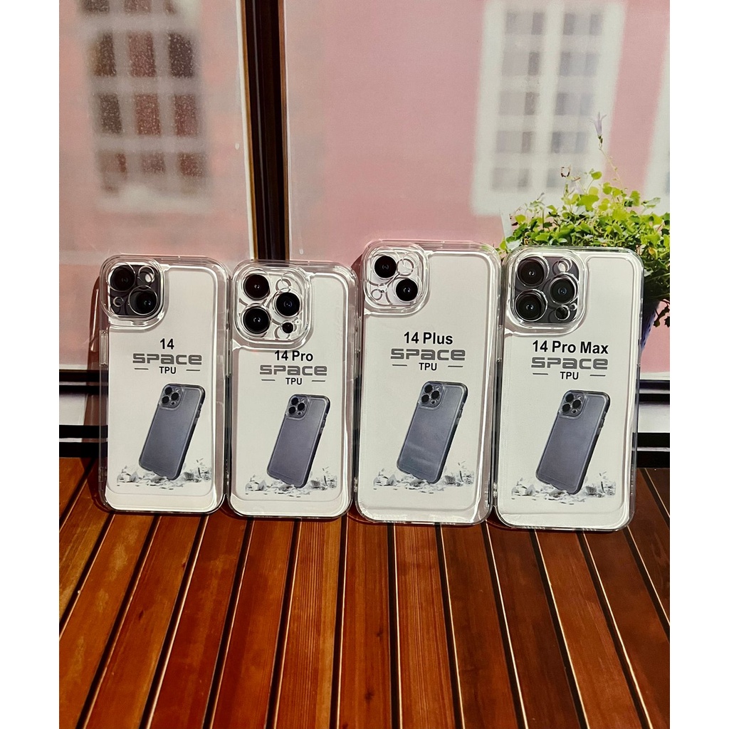 IPHONE 14 / 14 PLUS / 14 PRO / 14 PRO MAX SOFTCASE SILICON TPU SPACE TRANSPRAN CLEAR SMOKE