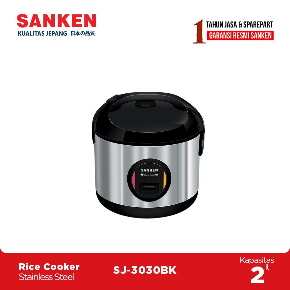 Sanken  Rice Cooker 2 Liter SJ-3030BK Magic Com Hitam