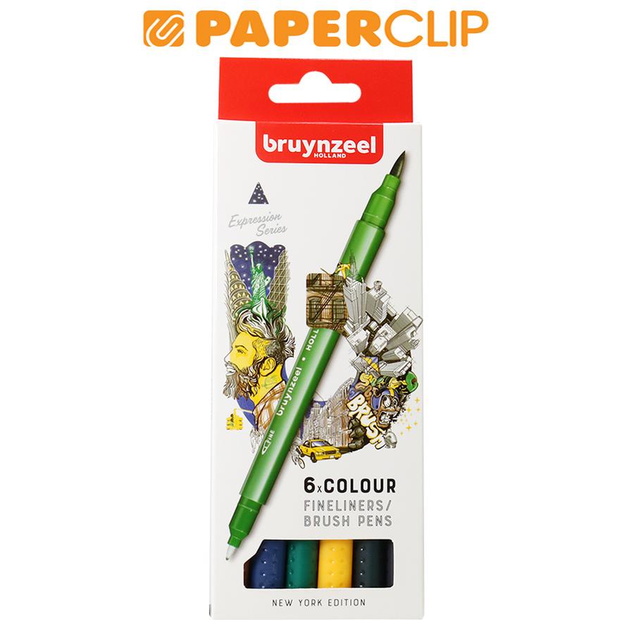 

FINELINER / BRUSH PENS BRUYNZEEL SET 6 60325406 NEW YORK EDITION