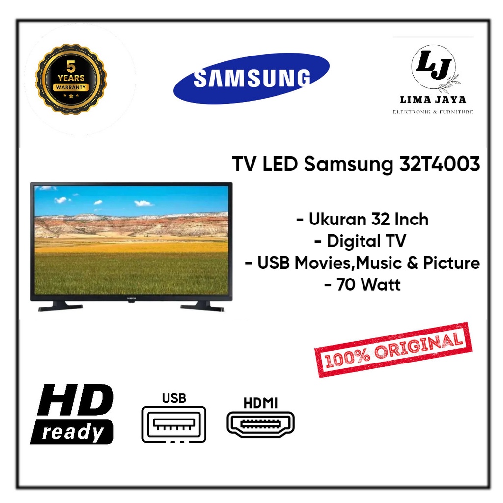 SAMSUNG LED TV 32T4003 DIGITAL TV LED SAMSUNG 32 Inch