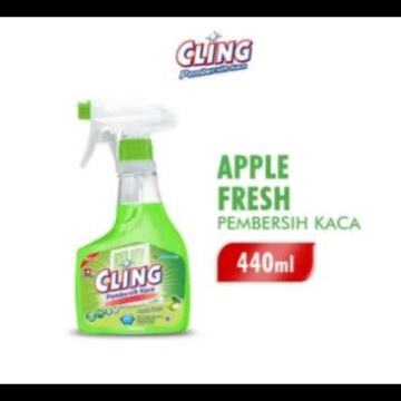 Cling Pembersih Kaca Botol  Apple Fresh 440 ml