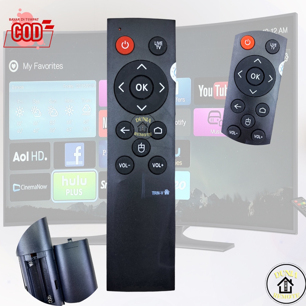 Remote TV BOX TRANSVISION Xstream STB Smart Android Set Top BOX T R V