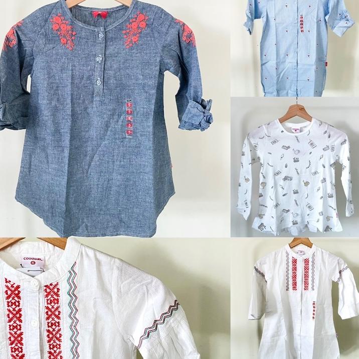 ☝ Cool Girl Blus Gamis Anak Perempuan Original Branded ➨