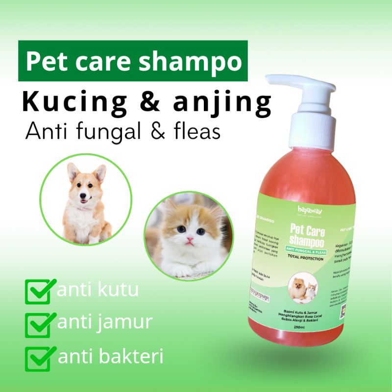 Shampo Kucing 250ml Total Protection ANTI FUNGAL &amp; FLEAS untuk Jamur, Kutu, Scabies, Parasit, Alergi dan Radang Kulit SHAMPOO KUCING ANJING ANTI KUTU JAMUR MENCEGAH BULU RONTOK